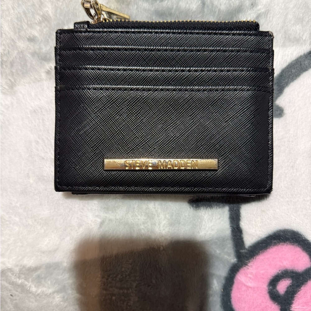 Steve Madden Black Card Wallet